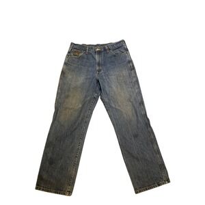 Cinch Jean Mens Blue Relaxed Straight Leg‎  34x30 MB90530002 Medium Wash Cotton